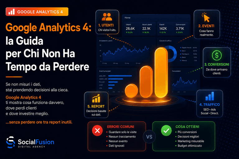 Google Analytics 4: la Guida per Chi Non Ha Tempo da Perdere
