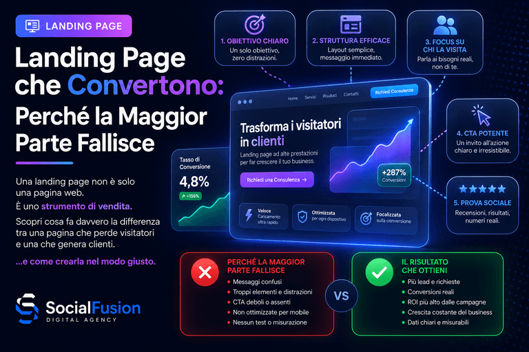 Landing Page che Convertono: Perché la Maggior Parte Fallisce