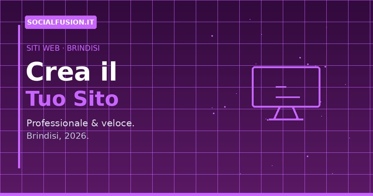 Creazione Siti Web a Brindisi: la Guida Completa per il 2026