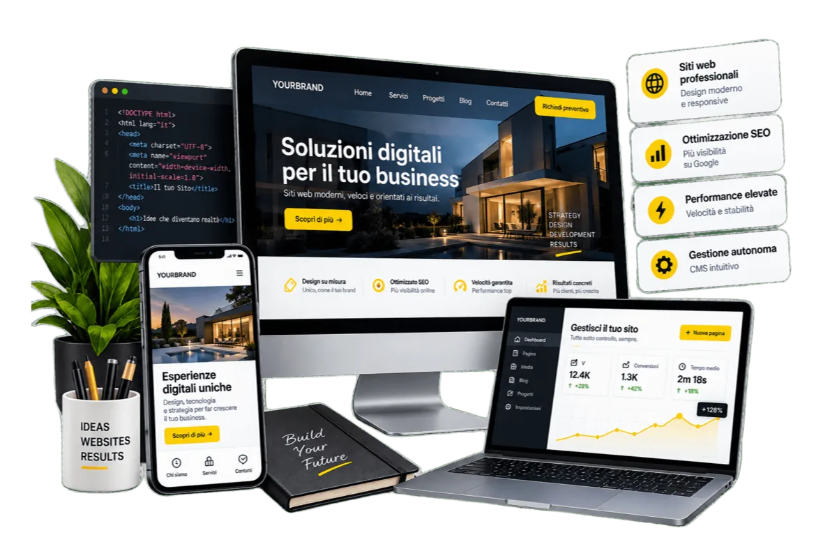 Siti Web Professionali — servizio di Social Fusion